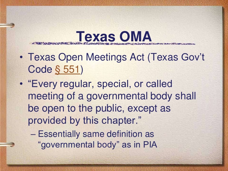 The abcs of texas freedom of information foi laws 14 728